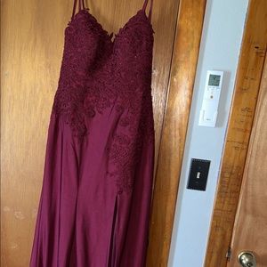 Maroon Prom Dress